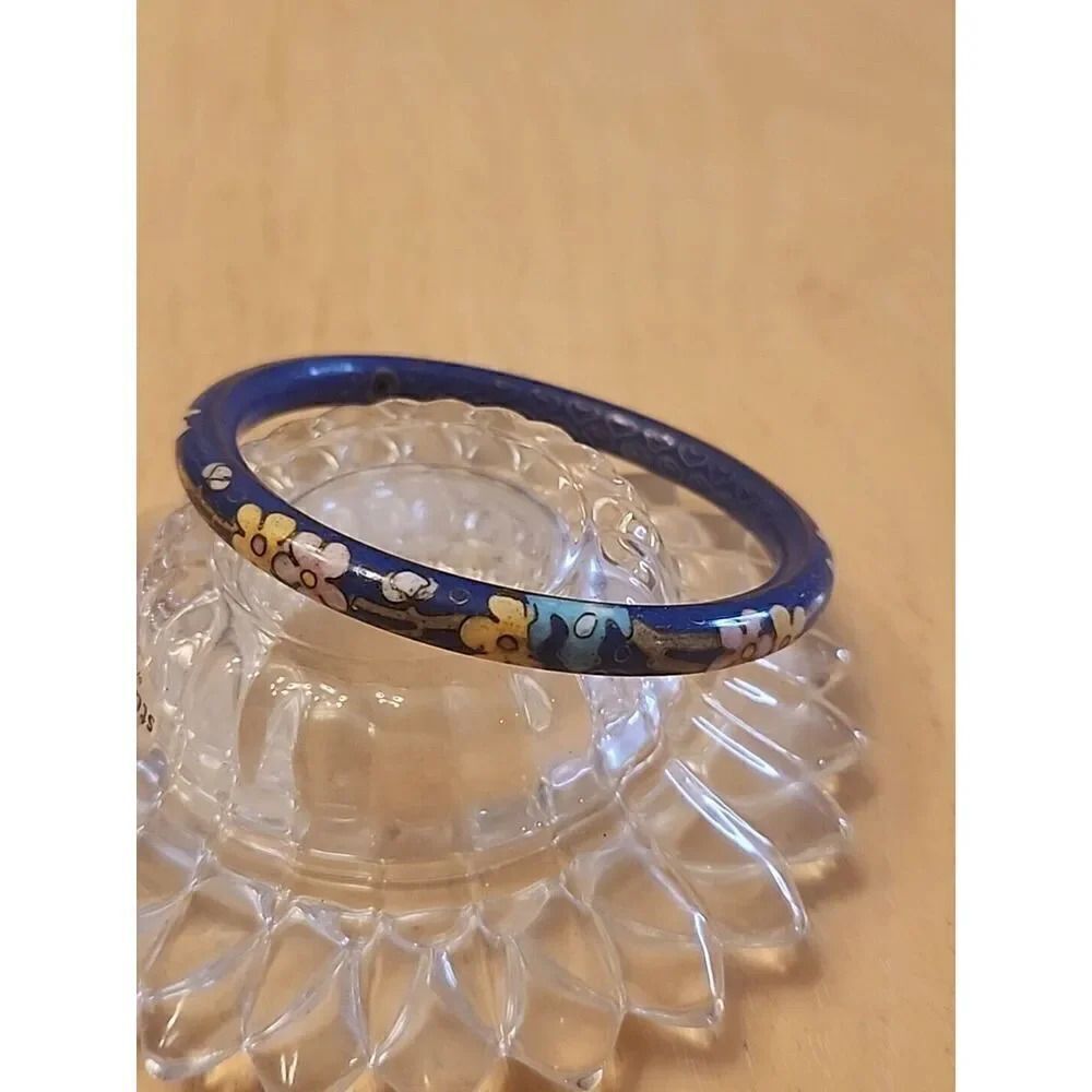 Genuine antique  Smooth Cloisonne Bracelet (firing holes)